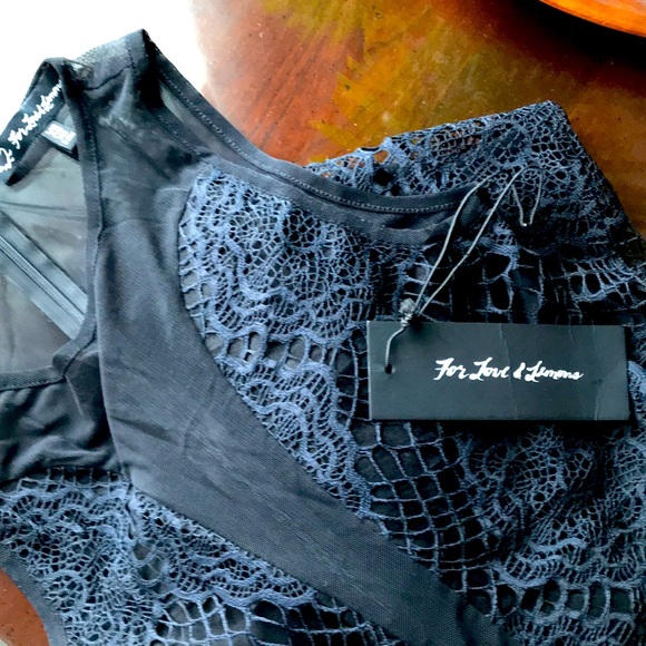 FOR LOVE & LEMONS Lulu Lace Fit & Flare Dress New - Picture 7 of 8